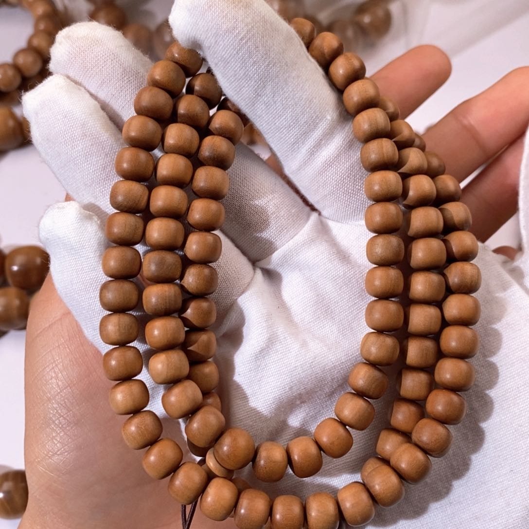 檀香木手串/手链顺纹黑肉老料全品78×108