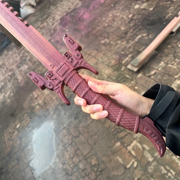 秦时明月卫庄鲨尺剑木质