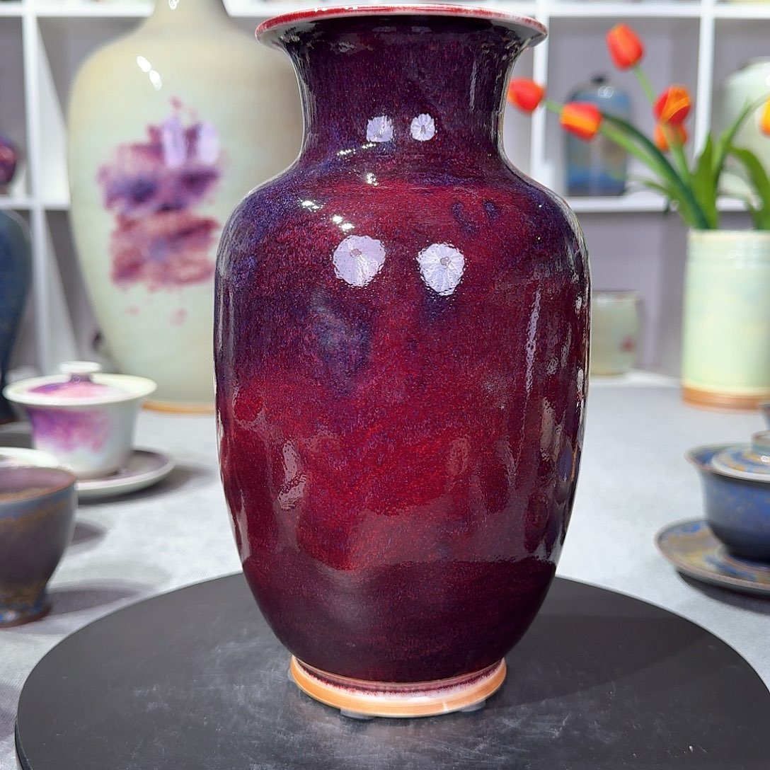 摆件福利钧窑花器纯手工