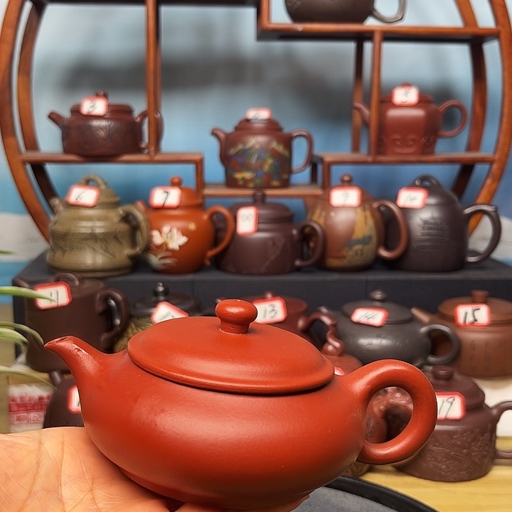 紫砂茶壶微瑕不带证书礼盒180cc