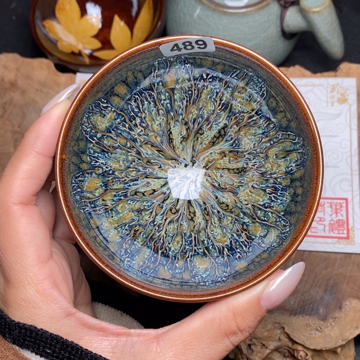 茶盏建窑建盏主人杯489
