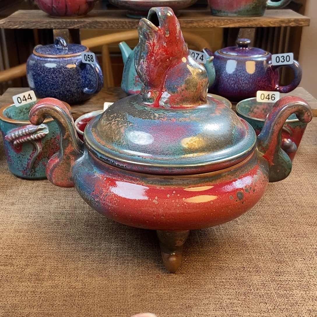 摆件…*…钧瓷茶壶茶具