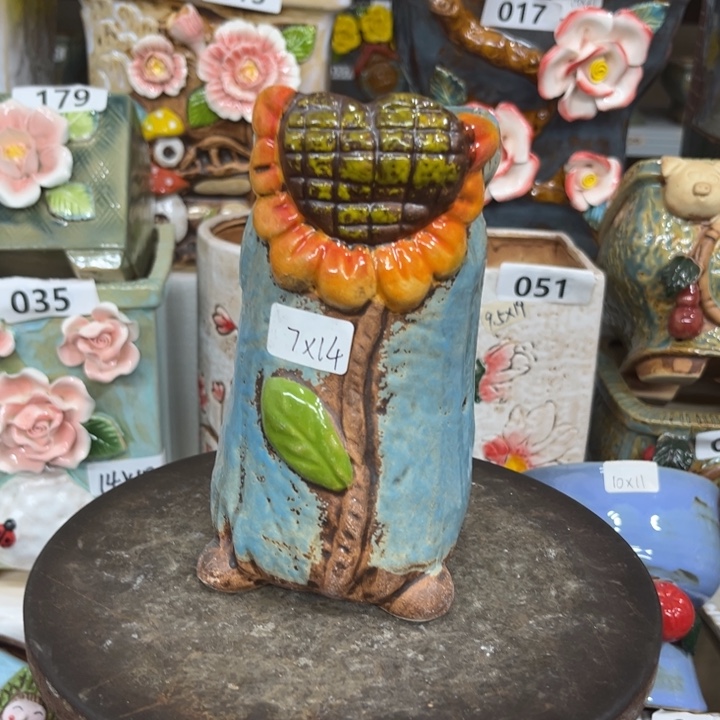 紫砂花盆粗陶材质多肉花盆