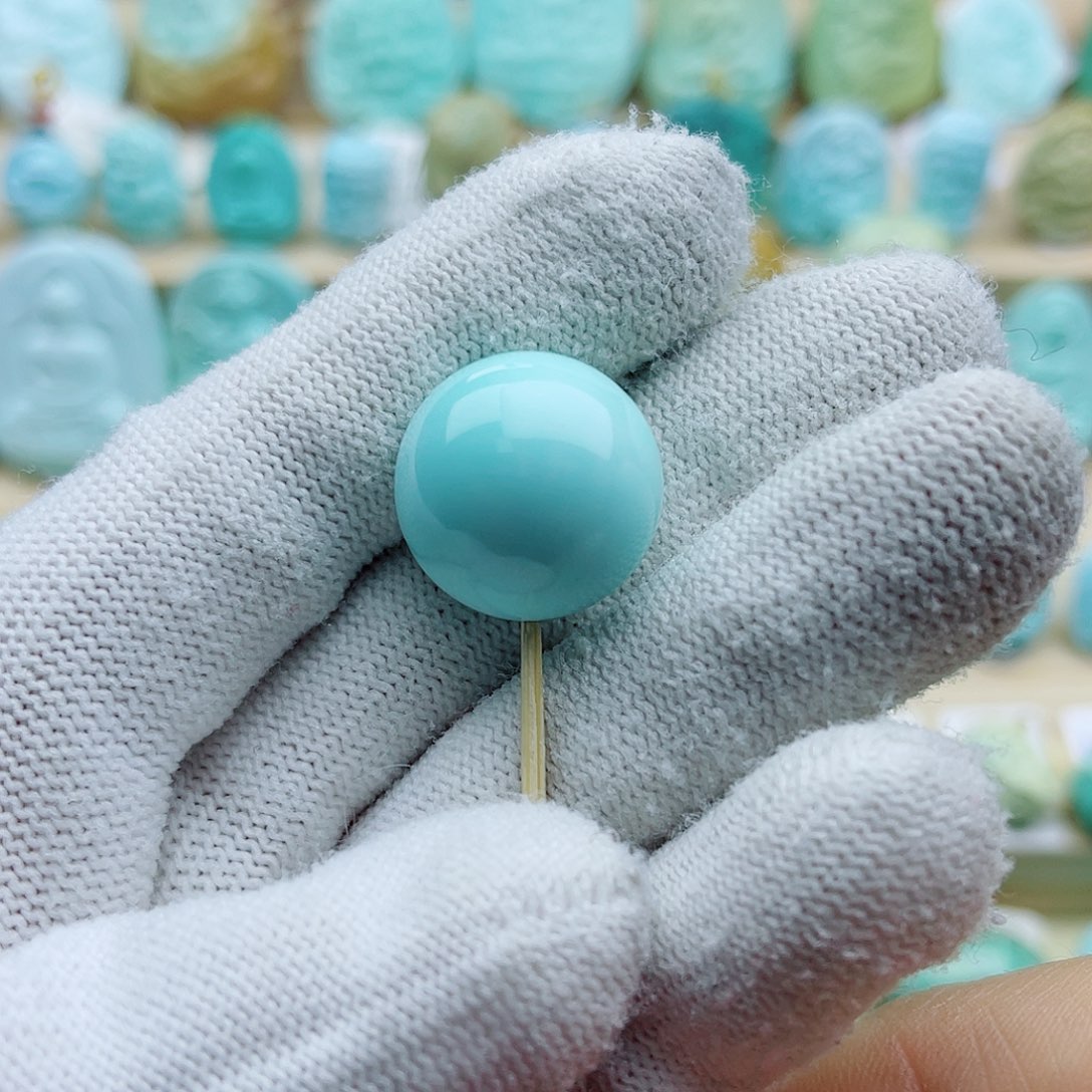 绿松石未镶嵌珠宝奇石18mm