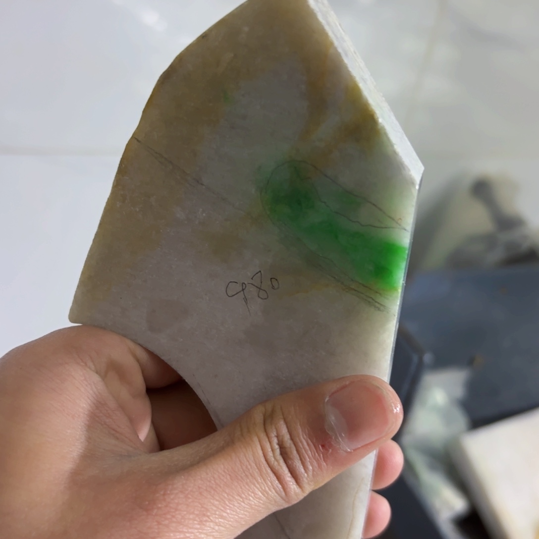 定制翡翠未镶嵌波***檔边角