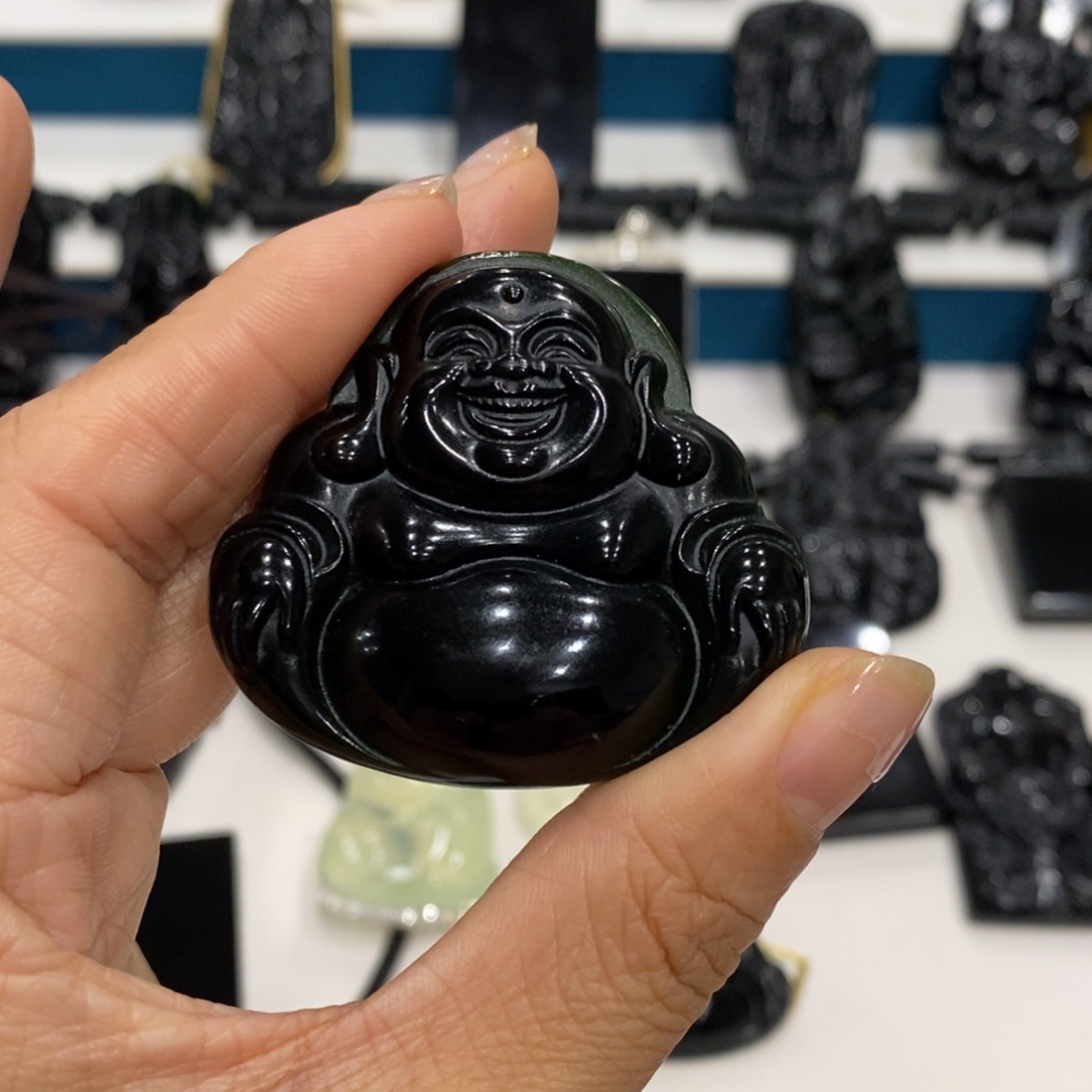 活***好蛇纹石玉未镶嵌吊坠