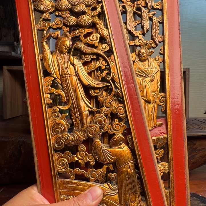 拙***藏木浙江木雕作品摆件