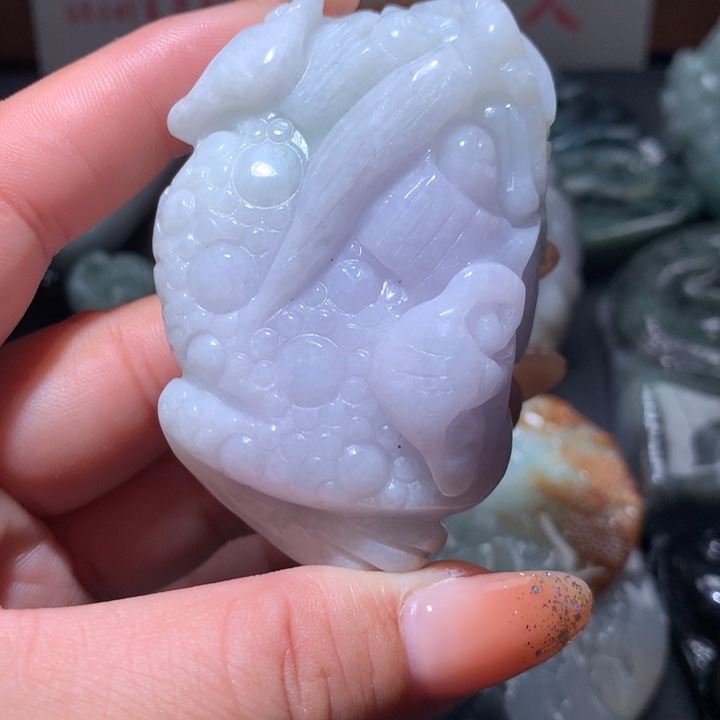 翡翠未镶嵌颈饰保真天然A货翡翠