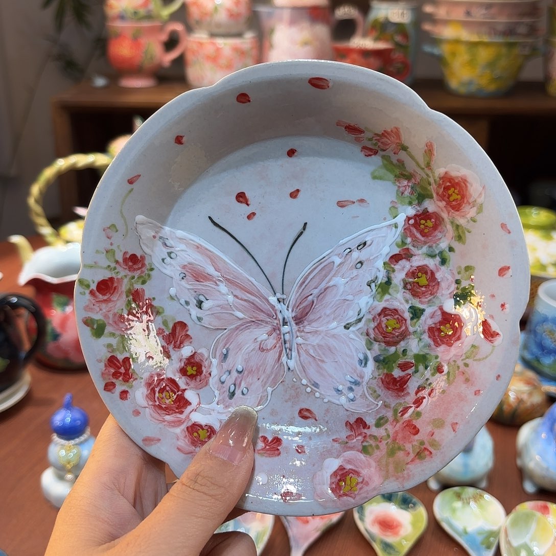 景德镇手绘高温釉下彩陶瓷茶具