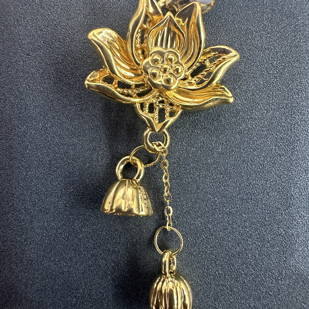 【夏夏专享】足金999 莲金铃 GP 1.49 攒金有道