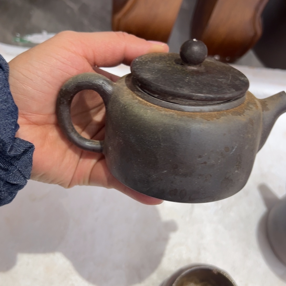 贵台龙窑柴烧茶壶70