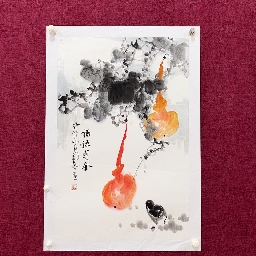 国画国画作品肯定