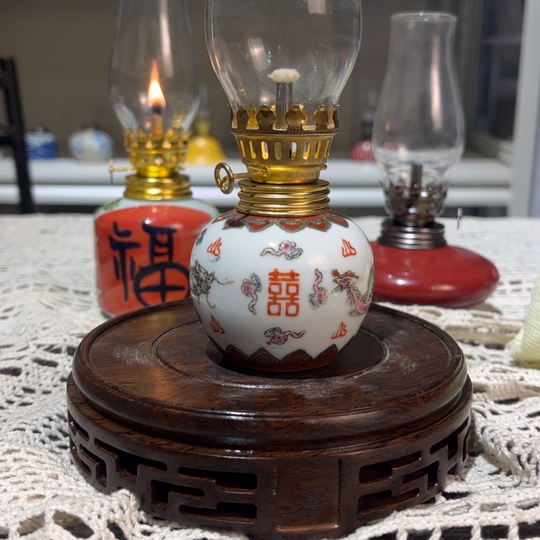 摆件景德镇陶瓷香薰灯