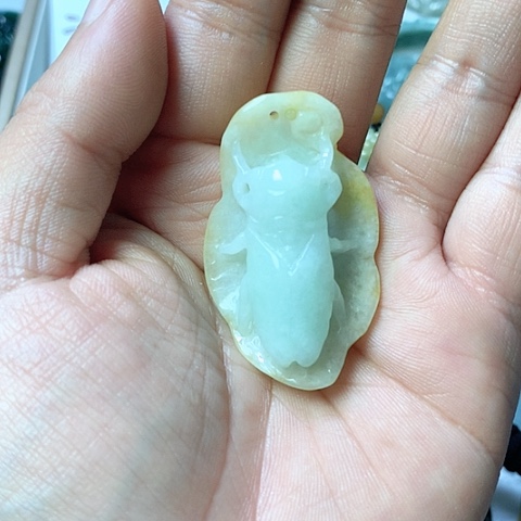 翡翠颈饰未镶嵌天然缅甸翡翠a货