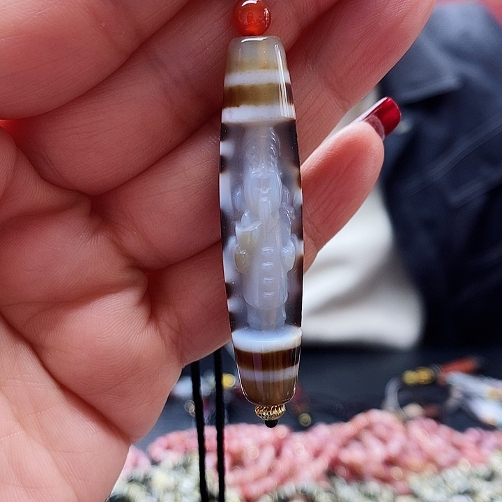 玛瑙/玉髓颈饰合金