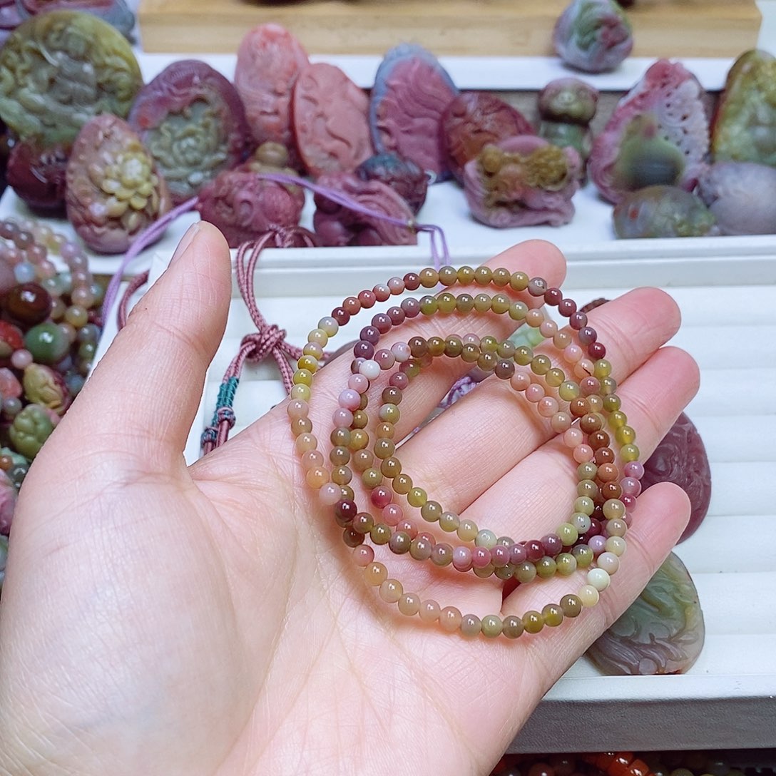 玛瑙/玉髓盐源玛瑙手链未镶嵌