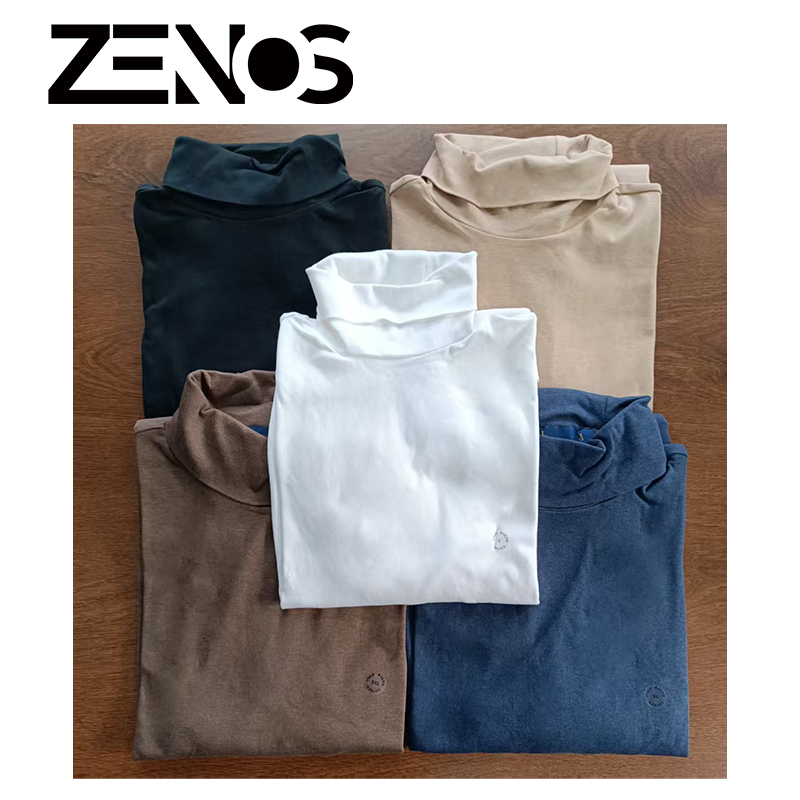 L秋冬保暖高领T恤长袖打底衫舒适百搭男女同款（卡码拍小）