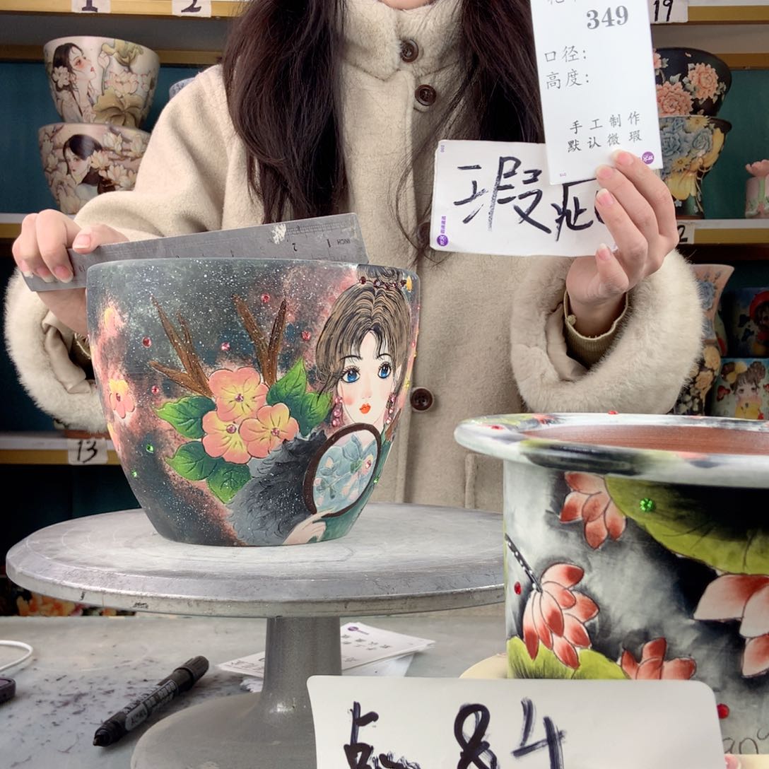 罐景德镇手工瑕疵349