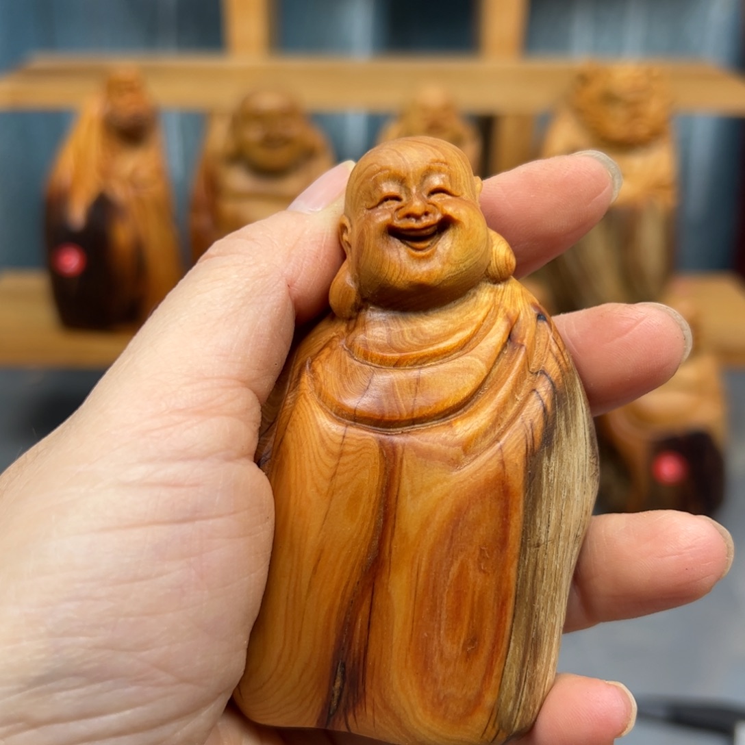 柏木崖柏木摆件手把件23