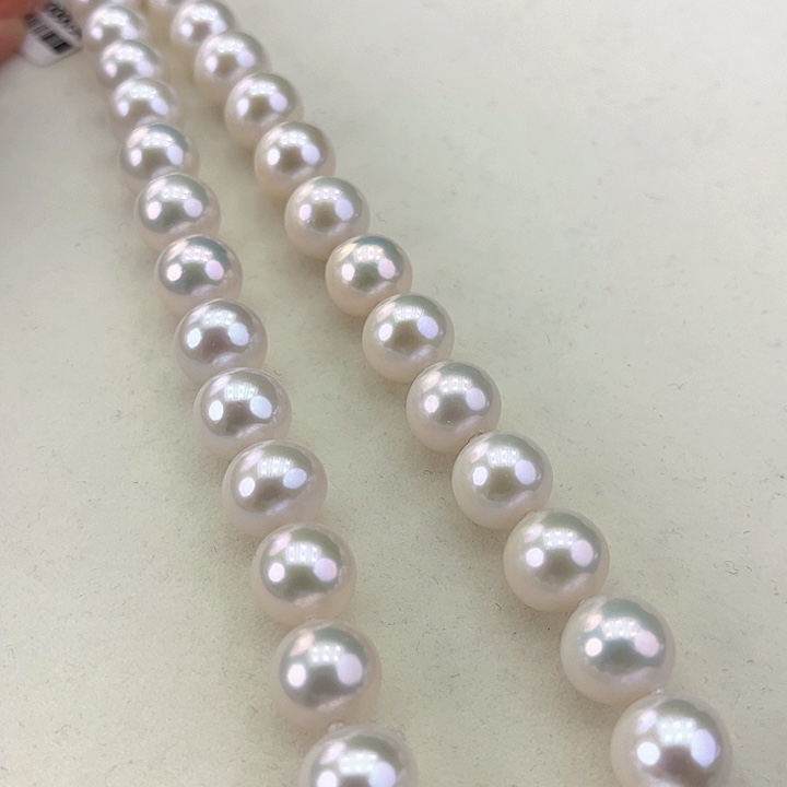 淡水珍珠颈饰银S925镶嵌11➕极光青粉高品
