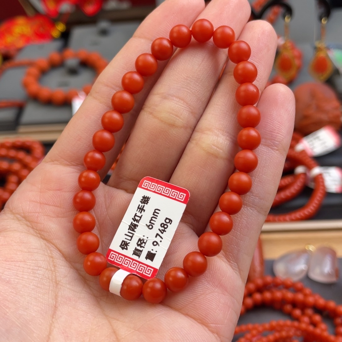南红玛瑙6+mm 单圈未镶嵌