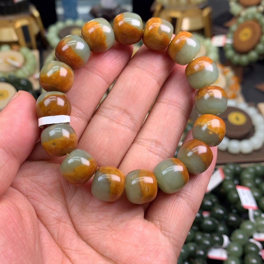 和田玉手链未镶嵌用****3