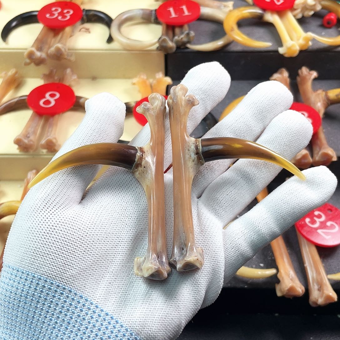 鸡骨（鸡脚）把件手把件文玩