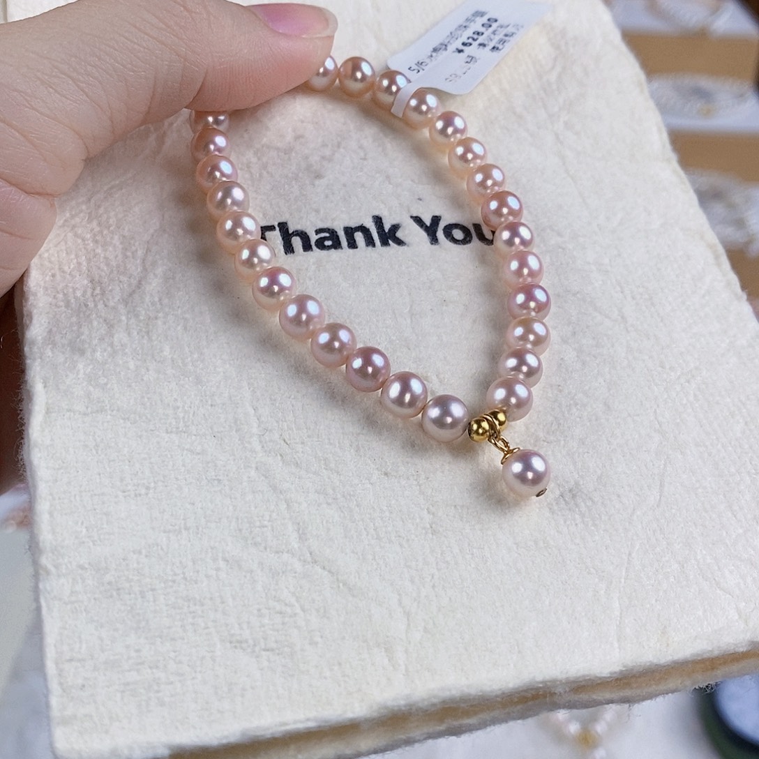 淡水珍珠手绳银S925镶嵌