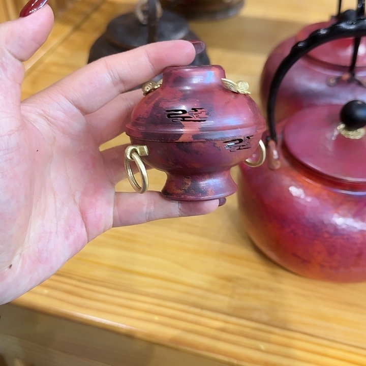 紫铜手工制作火锅香炉一个