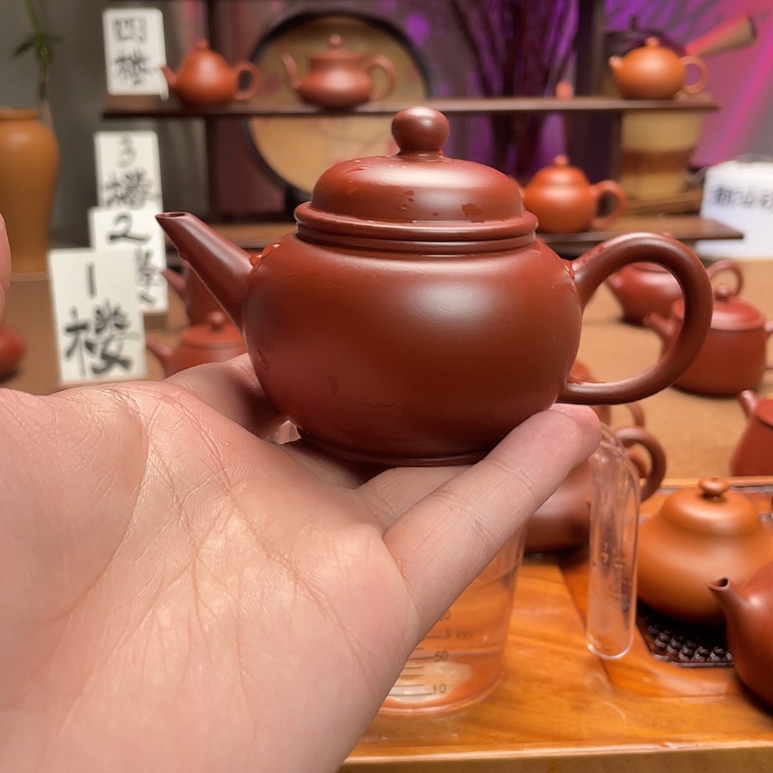 紫砂茶壶祥**玺水平手拉壶