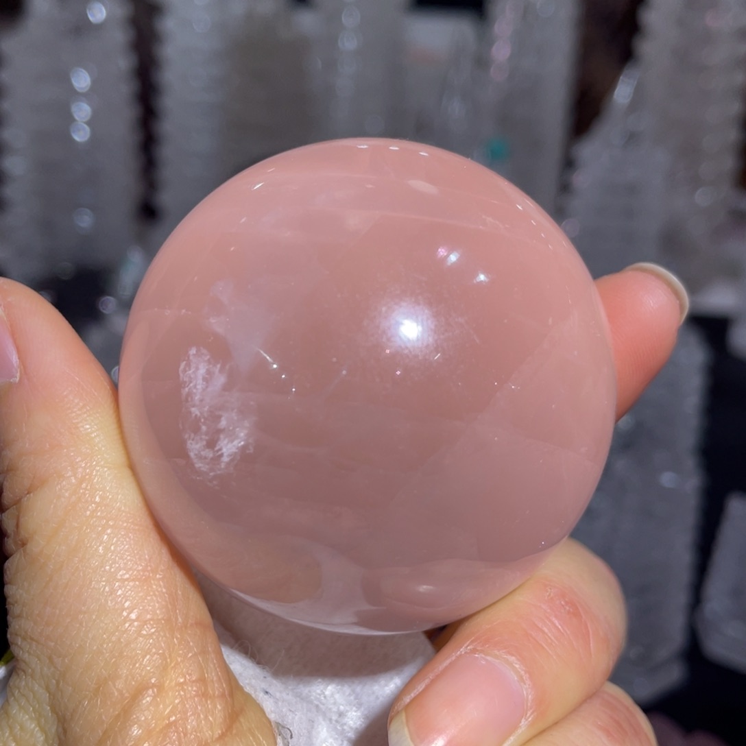 水晶西柚粉未镶嵌