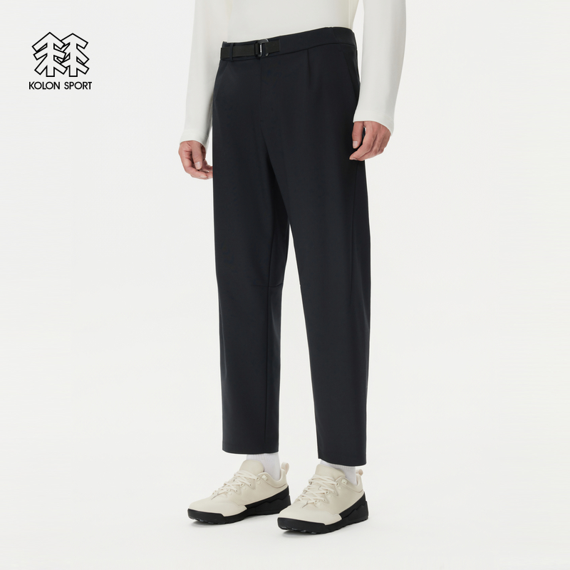 KOLON SPORT可隆软壳裤防水防风透湿男士羊毛WIDE TAPERED FIT裤