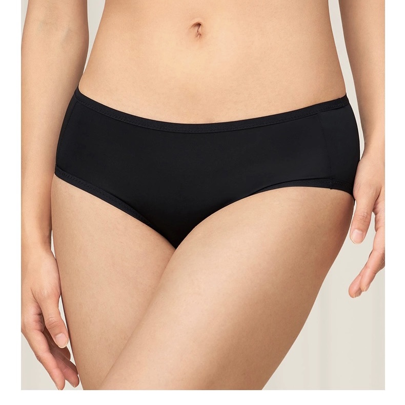 D25-黛A芬简约无痕亲肤中腰平角女士内裤1条装-E002526