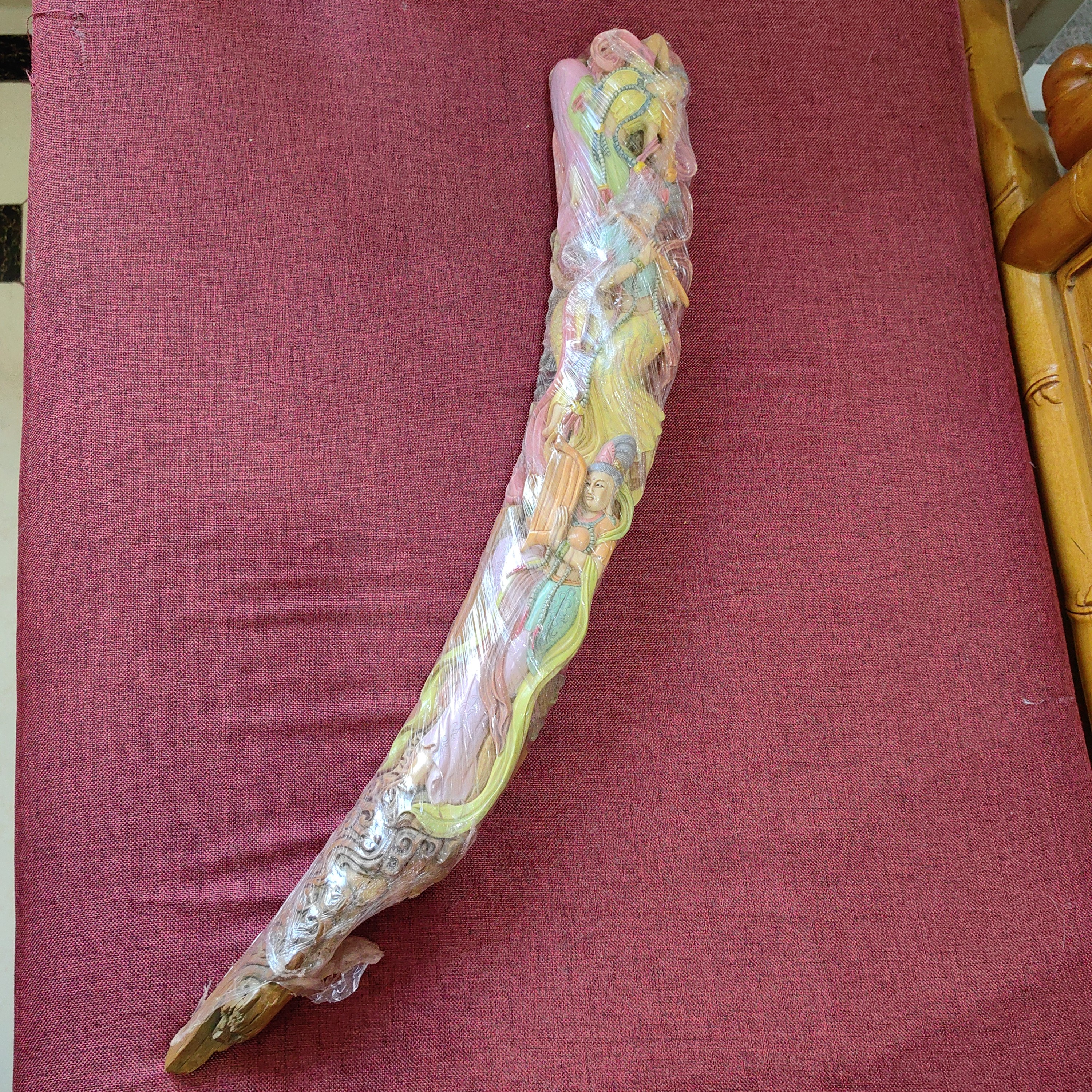 猛犸雕刻件飞天摆件 bc0114