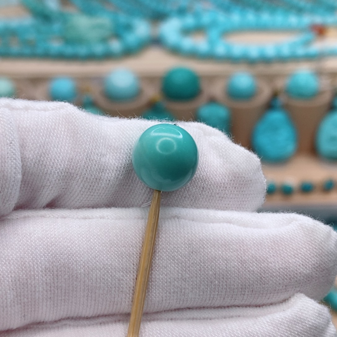 绿松石未镶嵌珠宝奇石10.4mm