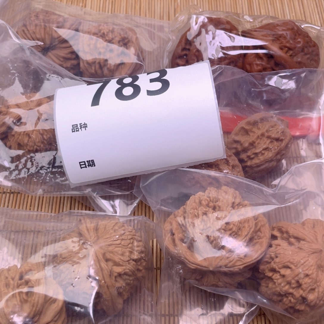 文玩核桃把件783号6对带练手粗筋