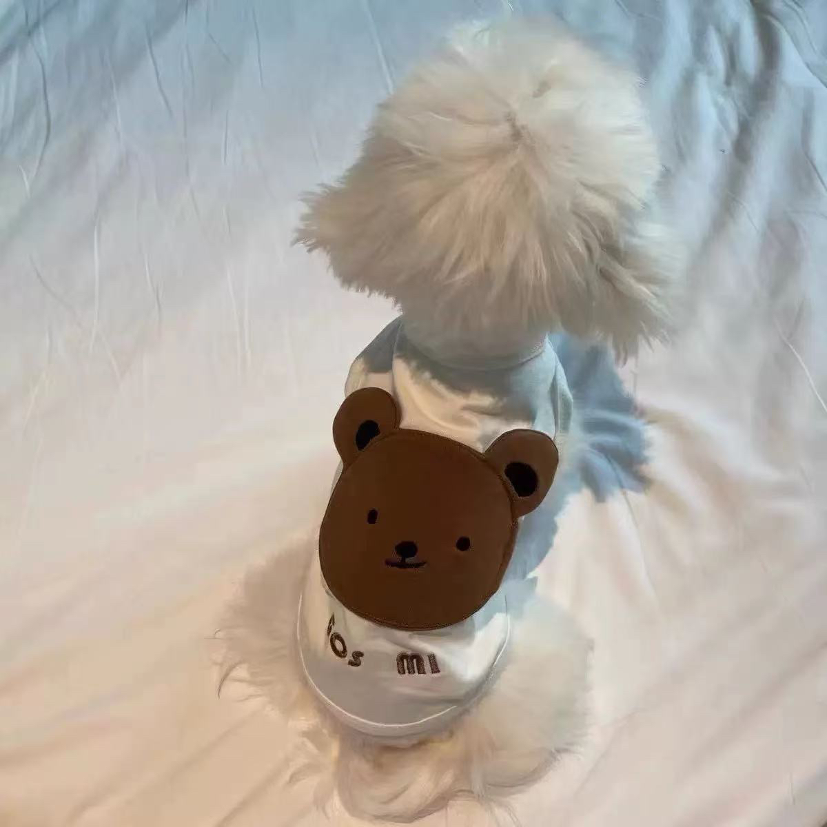 韩国ins风可爱小熊背心宠物猫猫狗狗衣服小型犬宠物