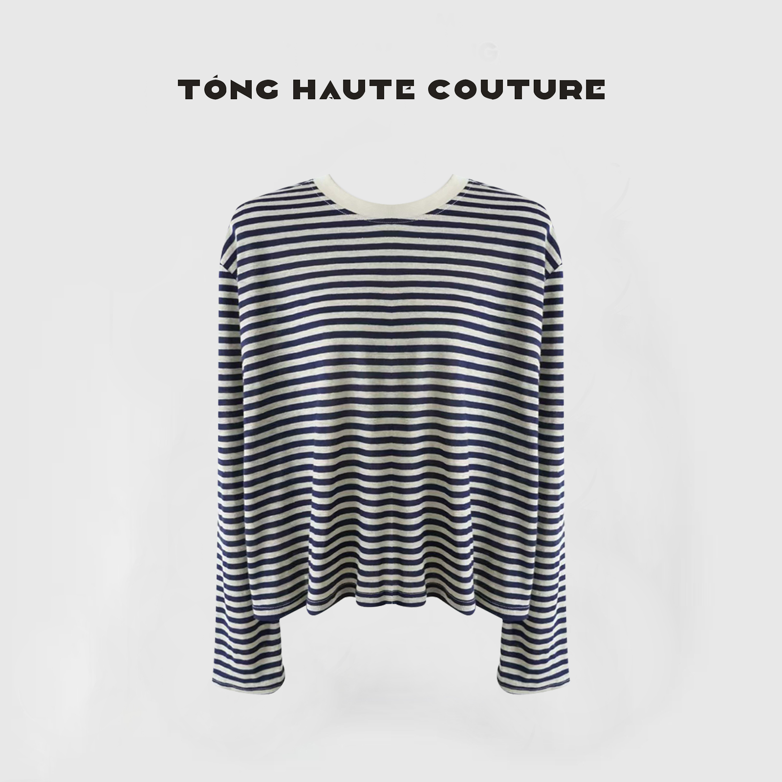 【亚麻物语】100亚麻条纹圆领时尚休闲百搭打底T恤 YY009