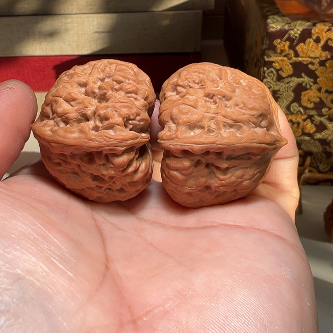 文玩核桃吊坠凹底40