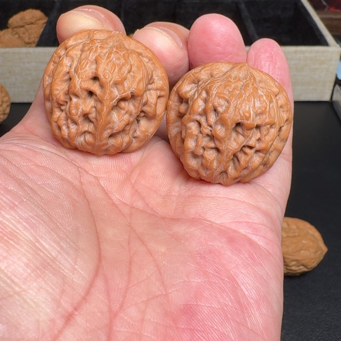 文玩核桃把件全品沉水狮子头 尺寸35