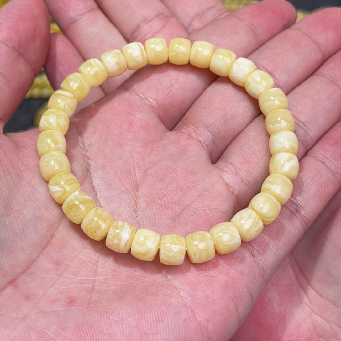 未镶嵌蜜蜡裸石蜜蜡手串8mm