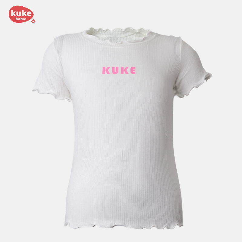 ⚪特价⚪酷克KUKE HAHA⚪2025夏季休闲荷叶包边背心