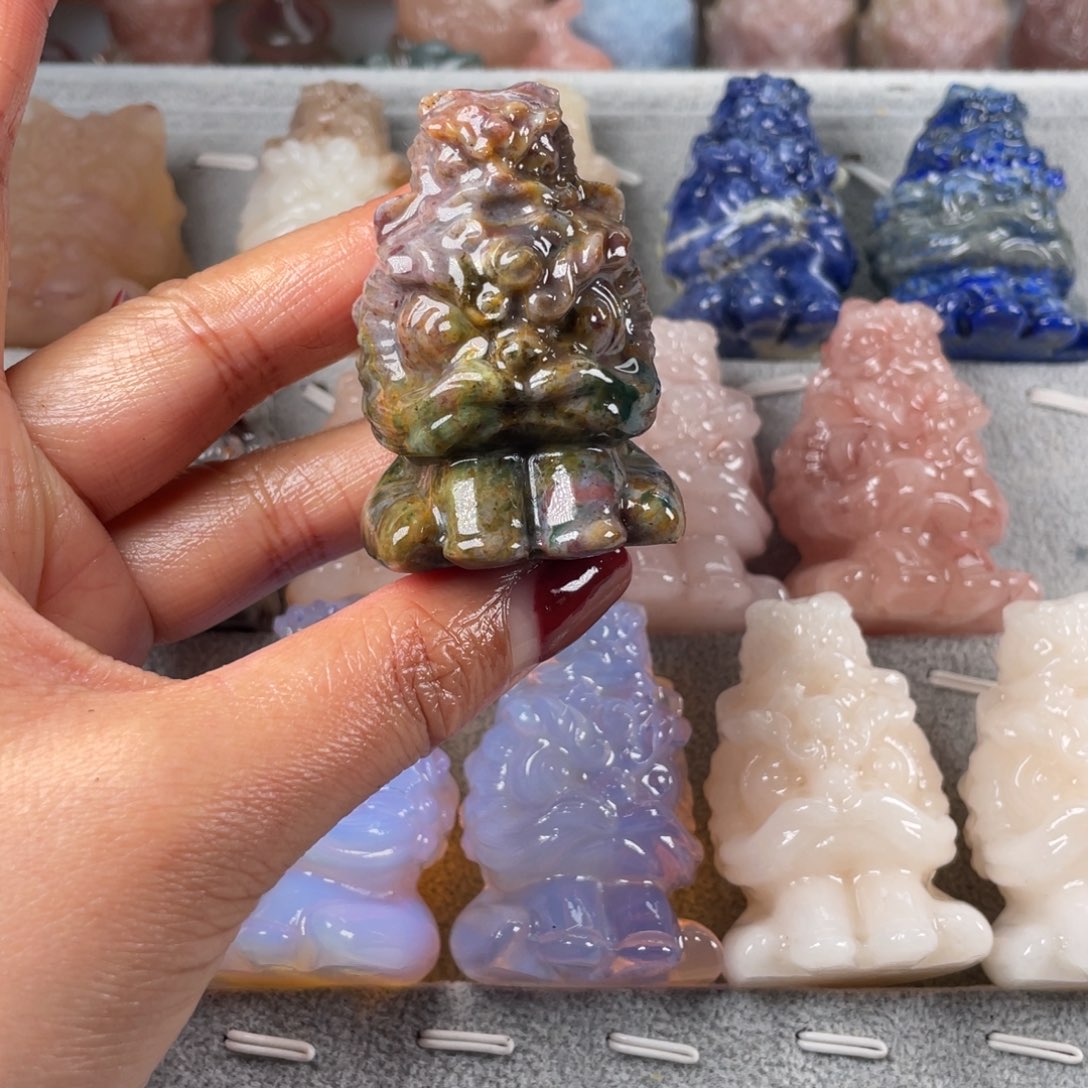 敦煌彩双头子母狮