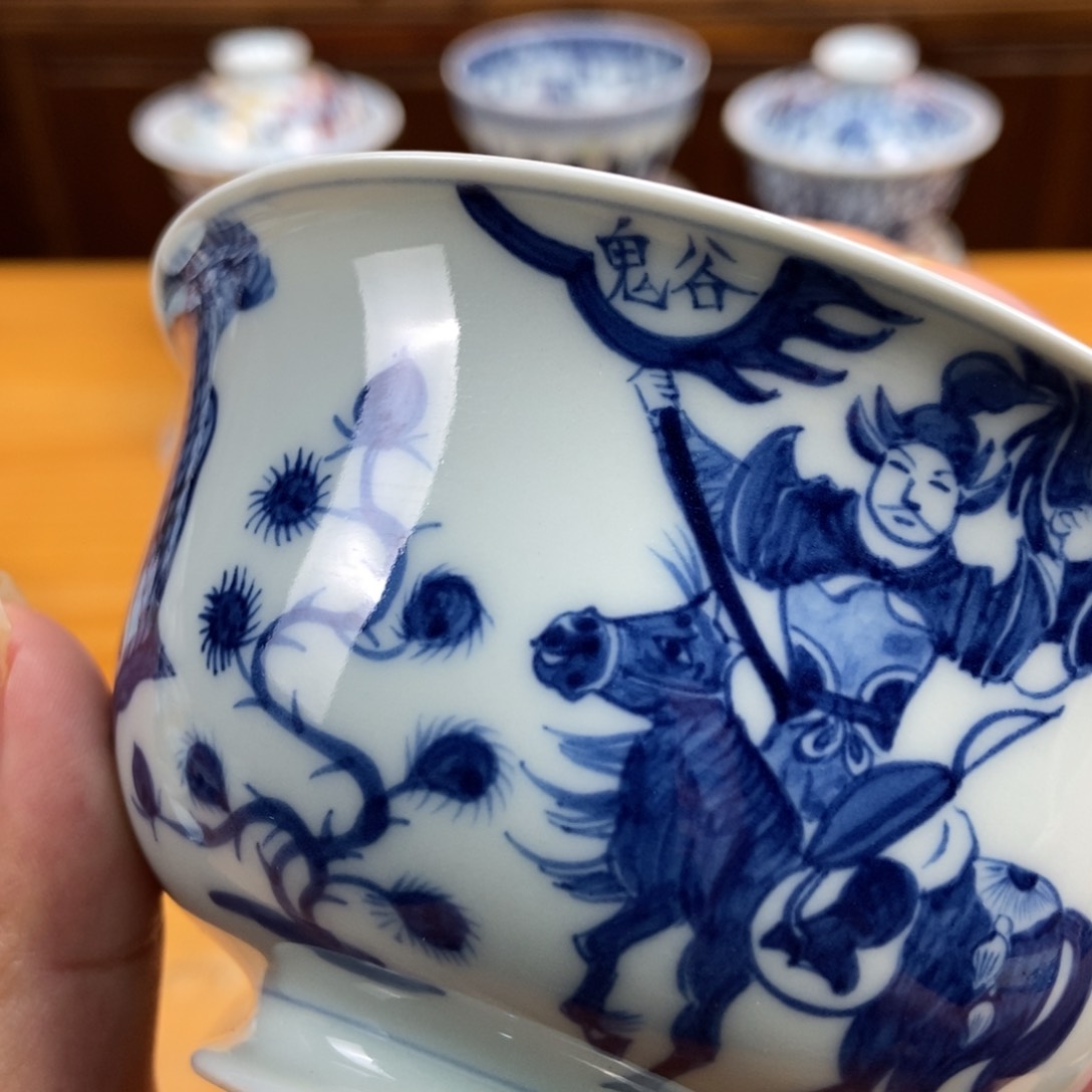 手绘现代茶具非古董