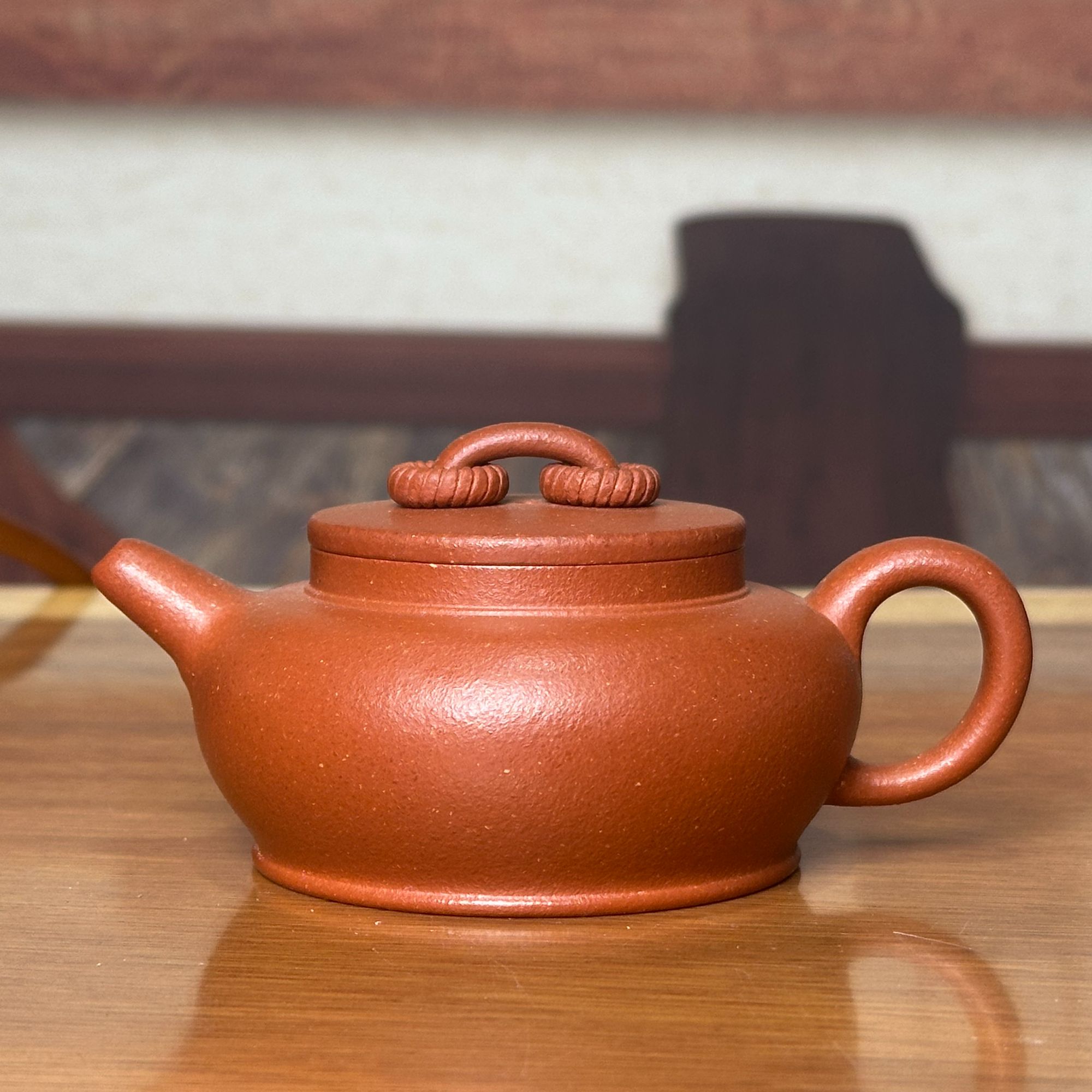 大蕴双圈壶 半手工制作 180 cc  原矿红降坡   99纯红  韵味十足 