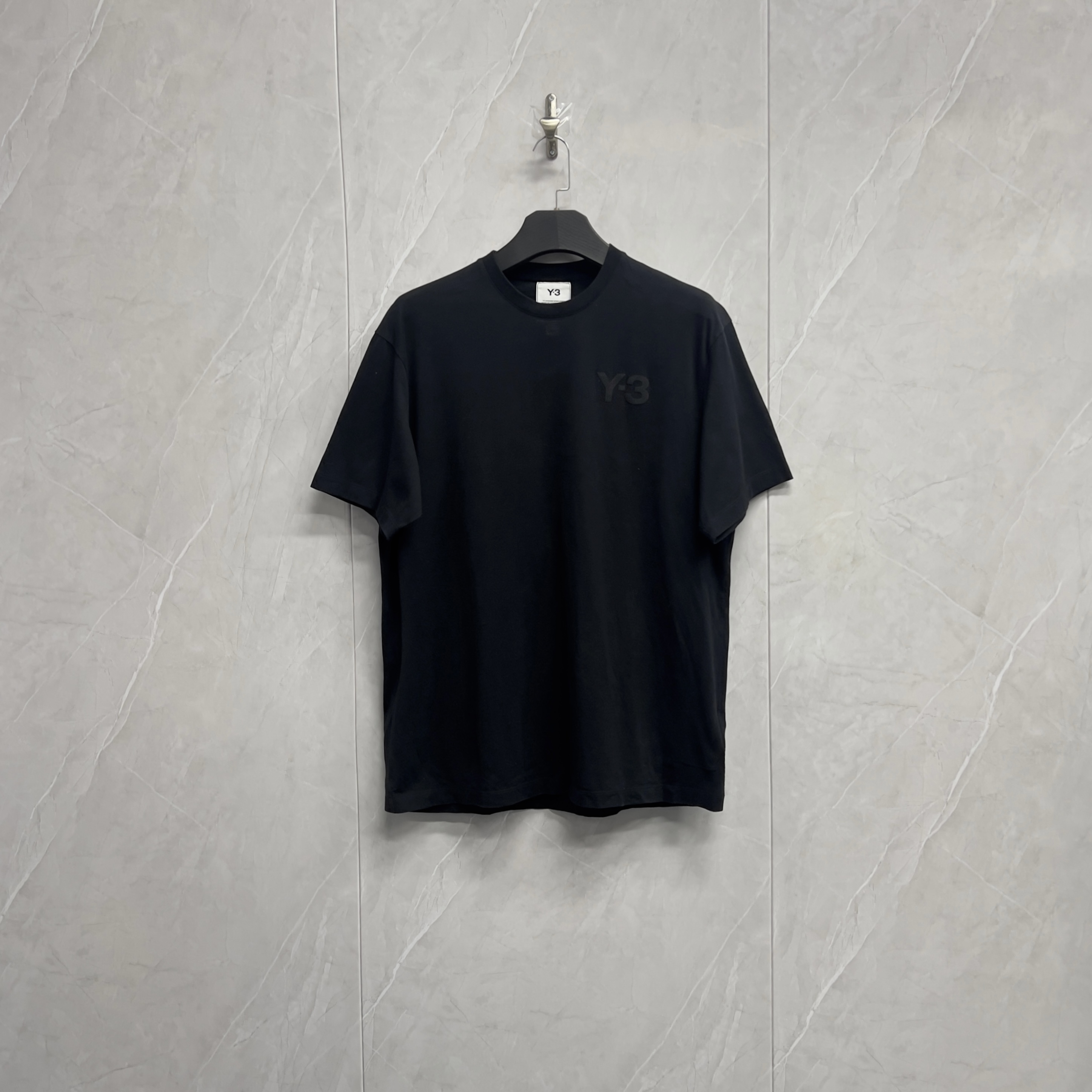 全新未使用 YOHJI YAMAMOTO/山本耀司 Y3胸口Logo短袖/W0711/L码