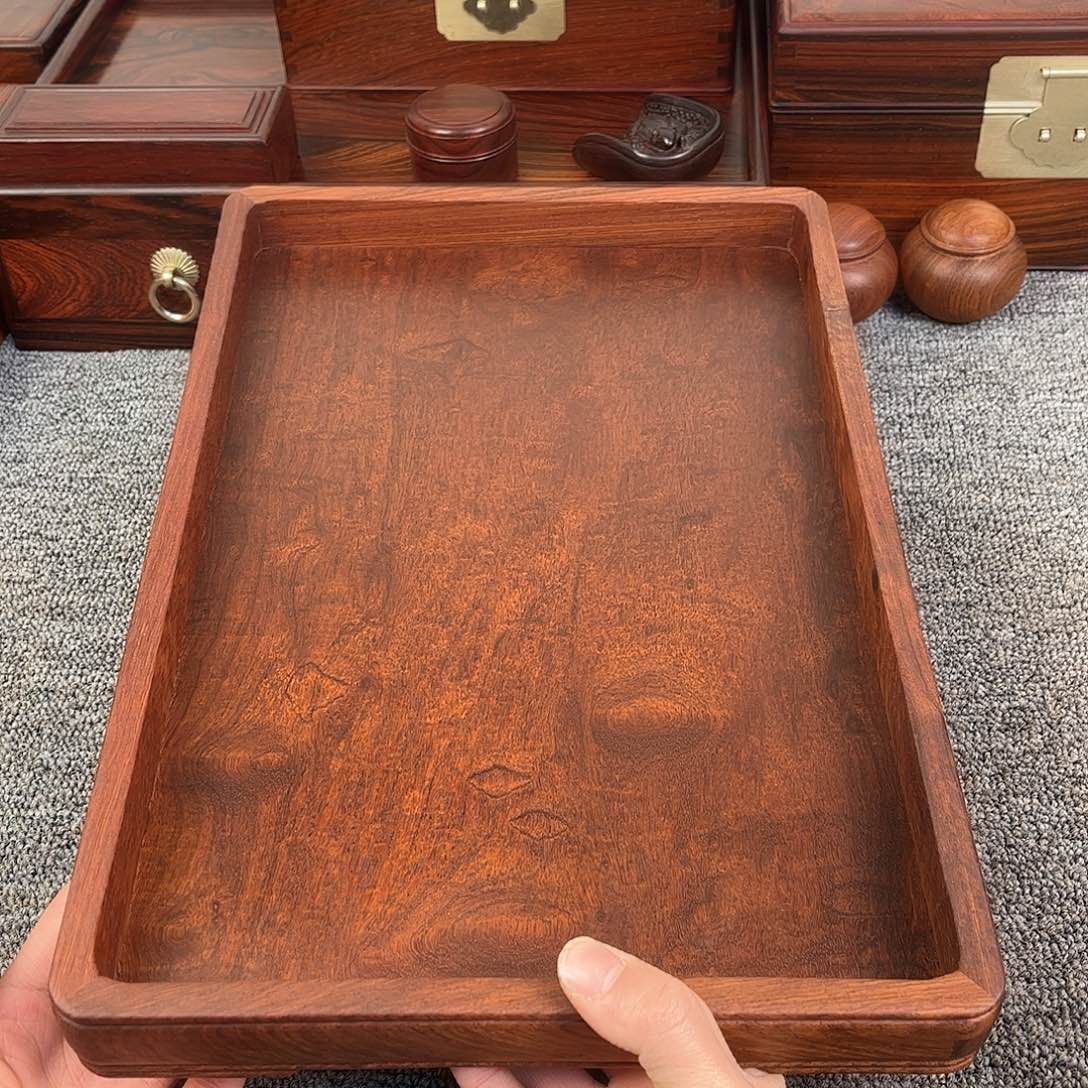 大果紫檀（缅甸花梨）36 24 3.5 独板文盘