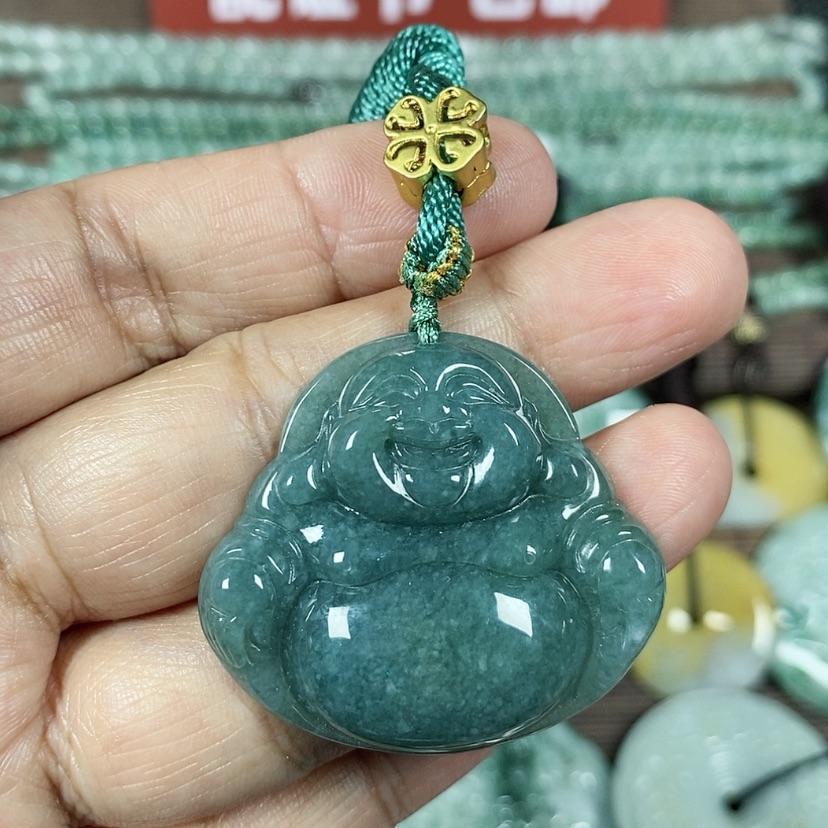 【闪购商品】翡翠颈饰未镶嵌玉吊坠翡翠玉大肚笑佛