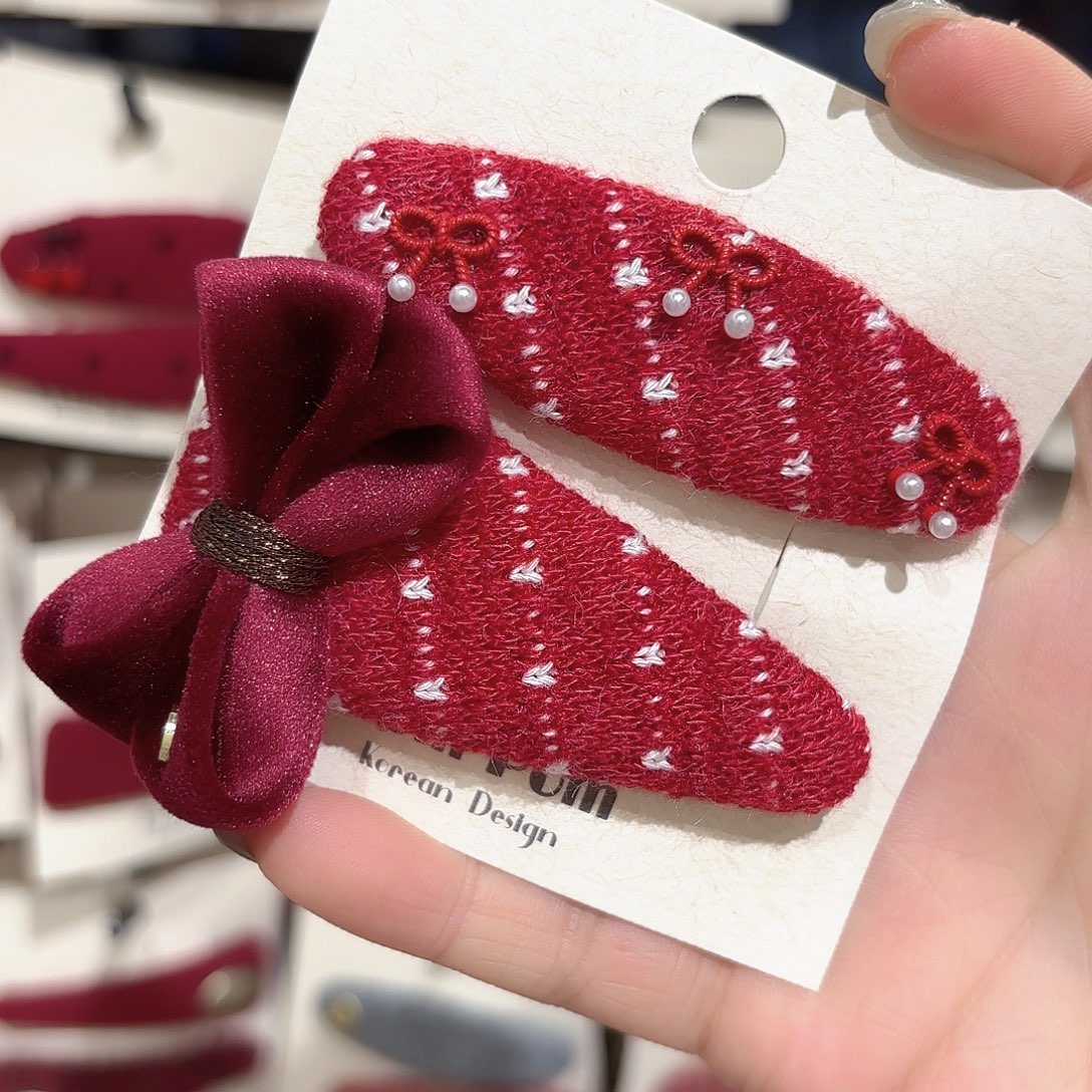 皮质铁合金红色丝绒拜拜