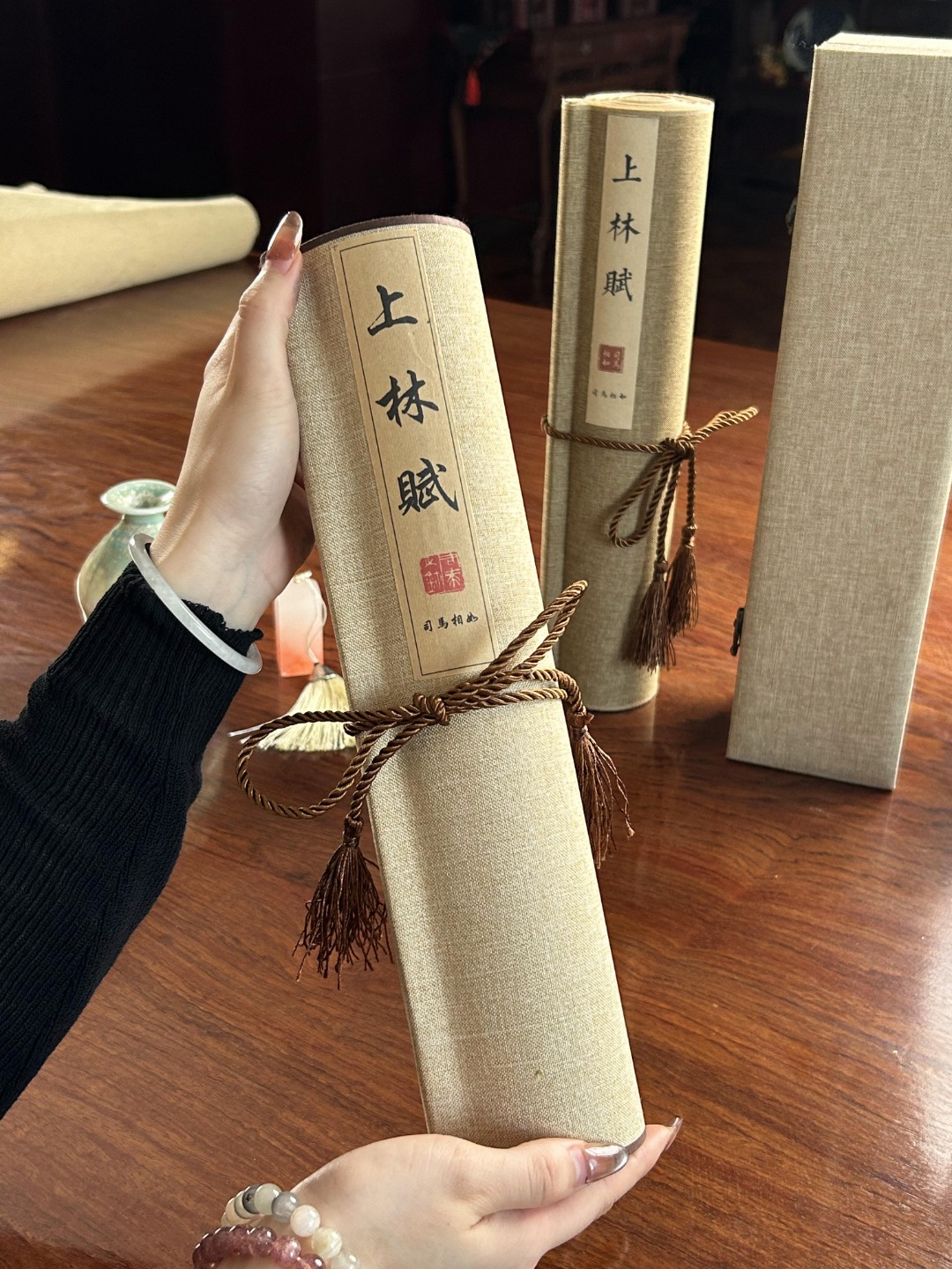 【上林赋卷轴】上林赋5.2米精装裱高端礼盒小楷临摹卷轴礼盒装